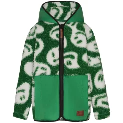 Molo Uberto Fleece Jacket Smile On Green