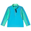 POIVRE BLANC Technical Base Layer Top Aqua Blue/Green