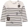 Ikks Striped Graphic Sweatshirt White