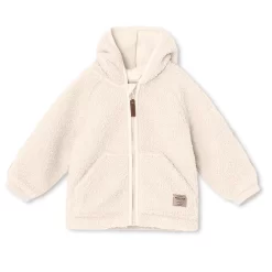 Mini A Ture Liff Teddy Fleece Jacket White Swan