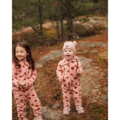 Northpole Recycled Heart Printed Fleece Coverall Woody Rose -PETIT BATEAU Store 1024x1024 2417