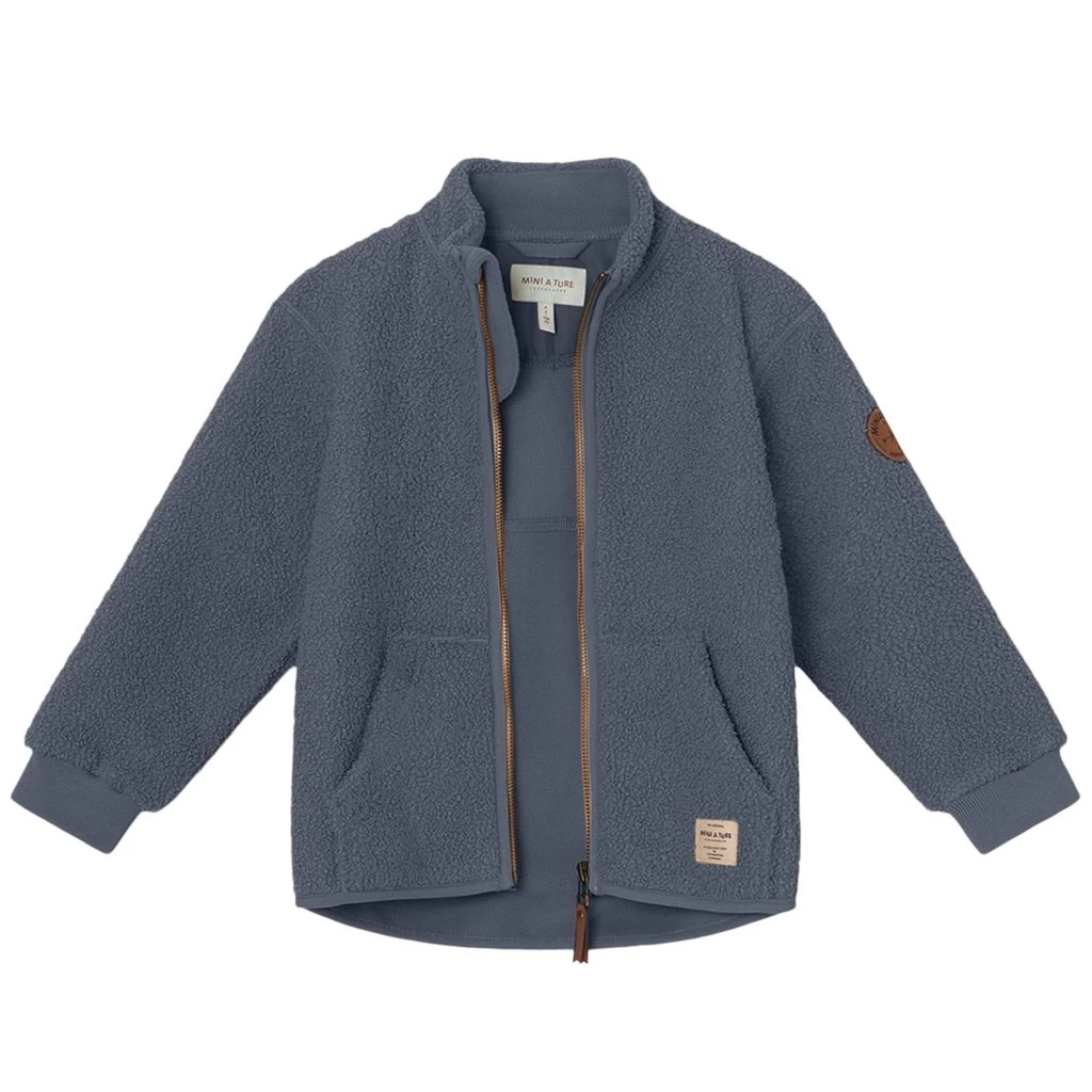 Mini A Ture Saleh Teddy Fleece Jacket Ombre Blue 3 Mini A Ture Saleh Teddy Fleece Jacket Ombre Blue - Image 3