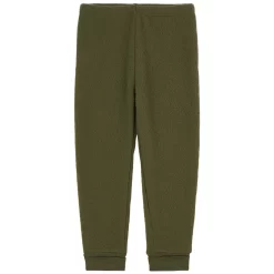 Wool Fleece Pants Moss Green