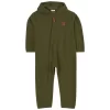 Northpole Fleece Onesie Moss Green