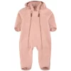 Livigno Wind Fleece Coverall Woody Rose