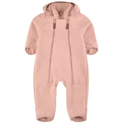 Livigno Wind Fleece Coverall Woody Rose