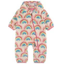 Hatley Printed Fleece Onesie Cream