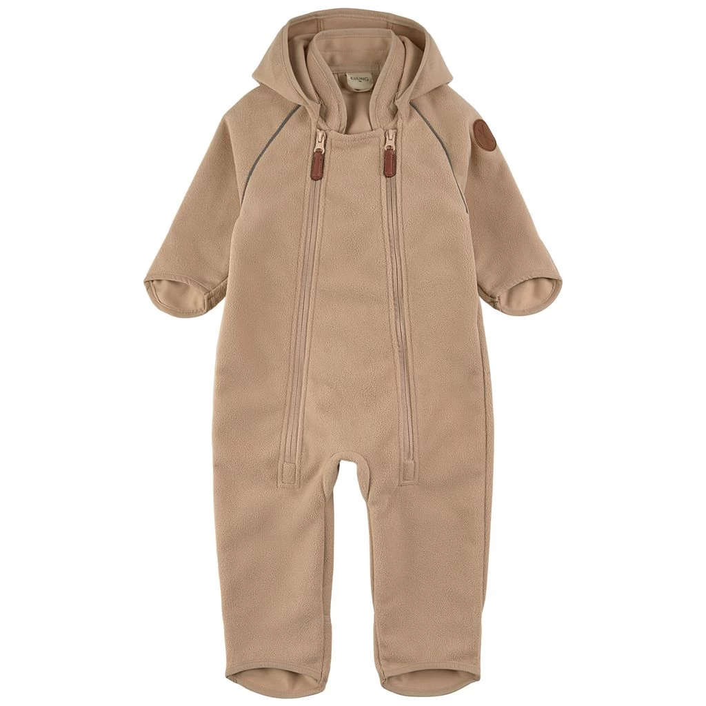 Livigno Recycled Wind Fleece Coverall Sand 1 Livigno Recycled Wind Fleece Coverall Sand