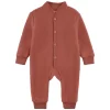 Fleece Onesie In Wool Burnt Pink