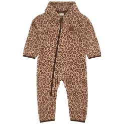 Northpole Fleece Onesie Walnut Leo