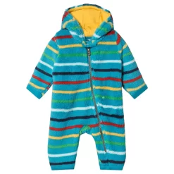 Frugi Striped One-Piece Blue