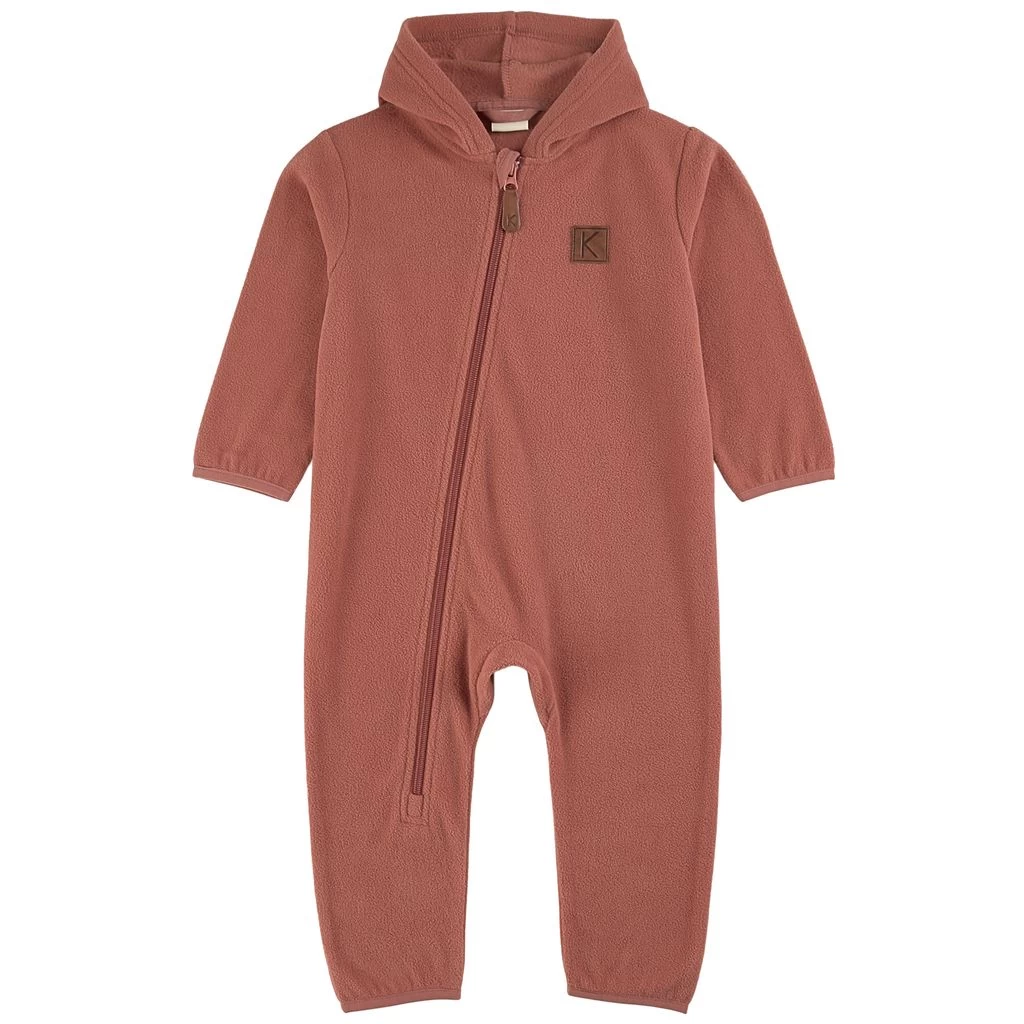Northpole Fleece Onesie Burnt Pink 1 Northpole Fleece Onesie Burnt Pink