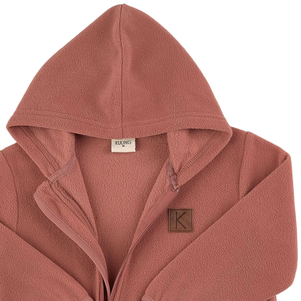 Northpole Fleece Onesie Burnt Pink 3 Northpole Fleece Onesie Burnt Pink - Image 3