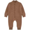 Fleece Onesie In Wool Walnut
