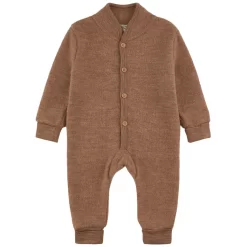 Fleece Onesie In Wool Walnut