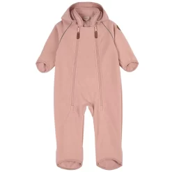 Livigno Recycled Wind Fleece Coverall Woody Rose