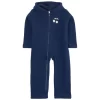 Limited Edition Cherry Pile Fleece Coverall Navy