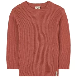 Rib-knit Sweater Burnt Pink
