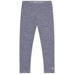 PETIT BATEAU Pinstriped Leggings Medieval/Marshmallow