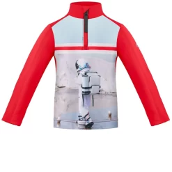 POIVRE BLANC Baselayer Top With Print Red