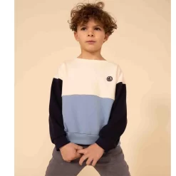 PETIT BATEAU Color-blocked Sweatshirt Cream -PETIT BATEAU Store 1024x1024 269