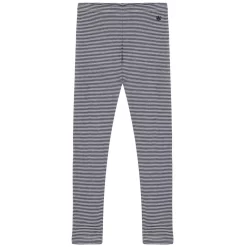 PETIT BATEAU Striped Leggings Medieval/Montelimar