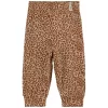 Wool Pants Brown Leopard