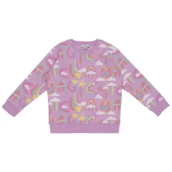 Stella McCartney Kids Printed Sweatshirt Purple