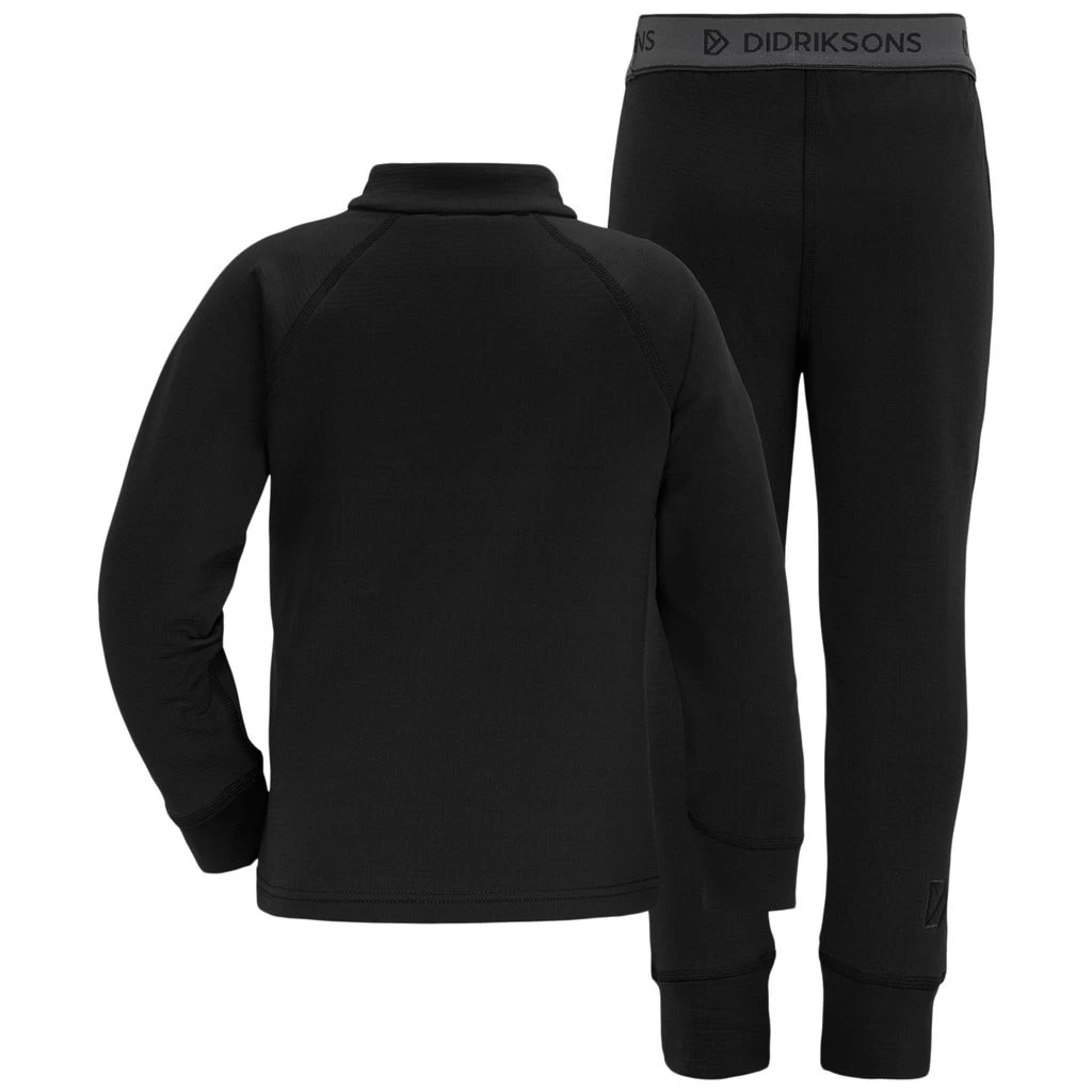DIDRIKSONS Jadis Kids Baselayer Set Black 2 DIDRIKSONS Jadis Kids Baselayer Set Black - Image 2
