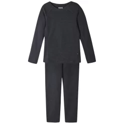 Reima Lani Baselayer Set Black Melange