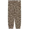 Wool Leopard Pants Beige