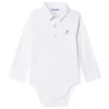 Jacadi Oxford Collar Baby Body White