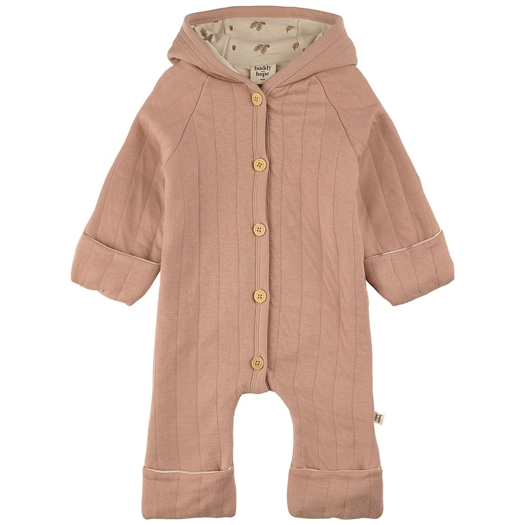 Quilted Padded Onesie Oak/Acorn 1 Quilted Padded Onesie Oak/Acorn