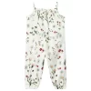 Floral Jumpsuit White