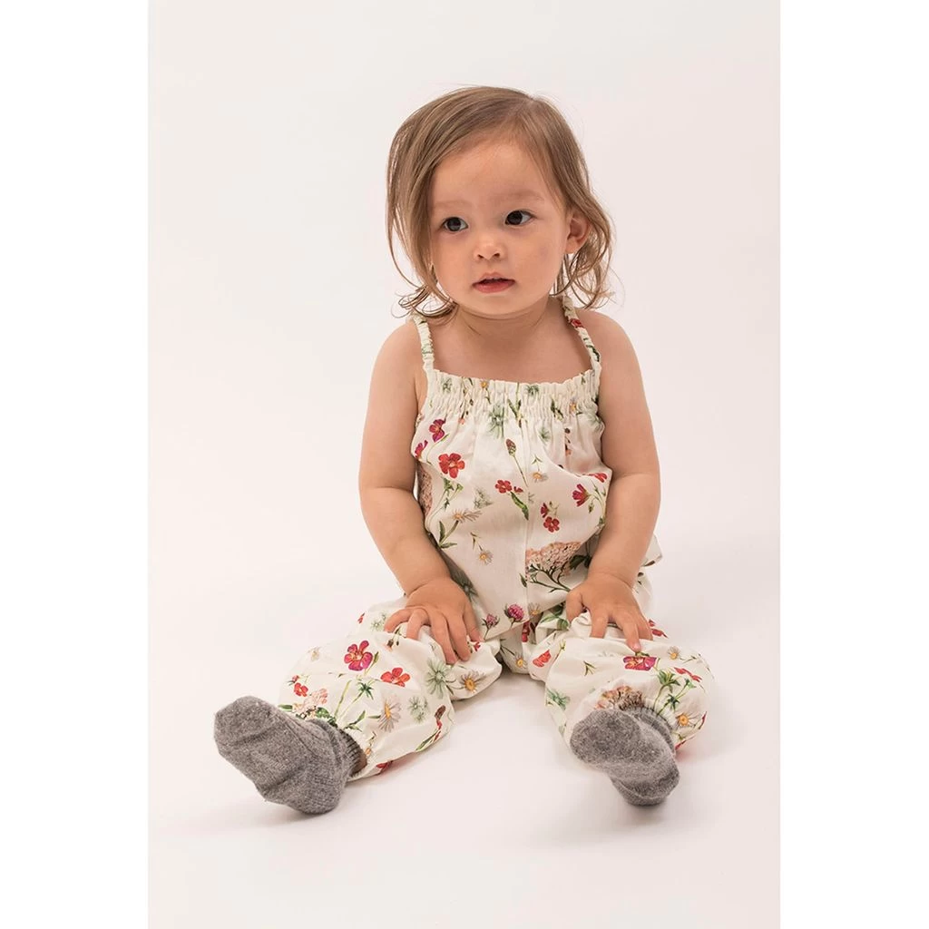 Floral Jumpsuit White 2 Floral Jumpsuit White - Image 2