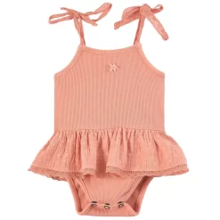 Embroidered Romper Pink