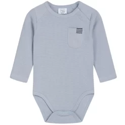 Hust & Claire GOTS Buster Baby Body Dusty Blue
