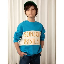 Mini Rodini Bonjour Tristesse Sweatshirt Blue 9 Mini Rodini Bonjour Tristesse Sweatshirt Blue -PETIT BATEAU Store 1024x1024 302