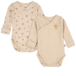 Max GOTS Wrap Bodies With Lemon Print Cream