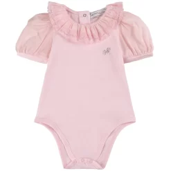 Monnalisa Jersey Baby Body Dusty Pink Rose