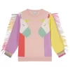 Stella McCartney Kids Sweater With Fringes Pink