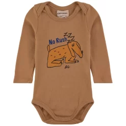 Bobo Choses Sleepy Dog Baby Body Brown