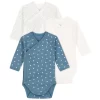 PETIT BATEAU 3-Pack Baby Body Multicolor