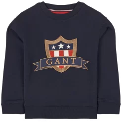 Gant Banner Shield Sweatshirt Navy