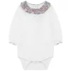 TARTINE ET CHOCOLAT Baby Body With Ruffle Collar Cream