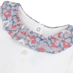 TARTINE ET CHOCOLAT Baby Body With Ruffle Collar Cream -PETIT BATEAU Store 1024x1024 3122