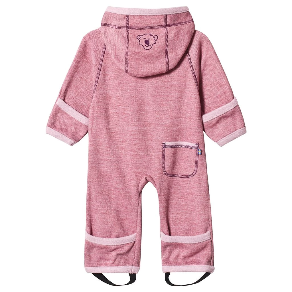 Isbjörn Of Sweden Woolly Onesie Dusty Pink 2 Isbjörn Of Sweden Woolly Onesie Dusty Pink - Image 2