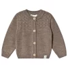 Knit Cardigan Wood Brown