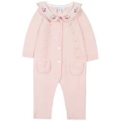 TARTINE ET CHOCOLAT Knitted Onesie Pale Pink