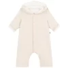 PETIT BATEAU Padded Onesie Beige